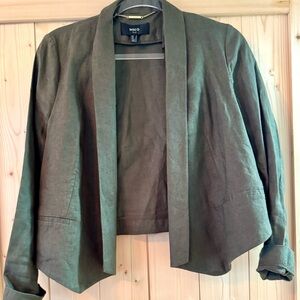 Mango Suit Crop Blazer Jacket